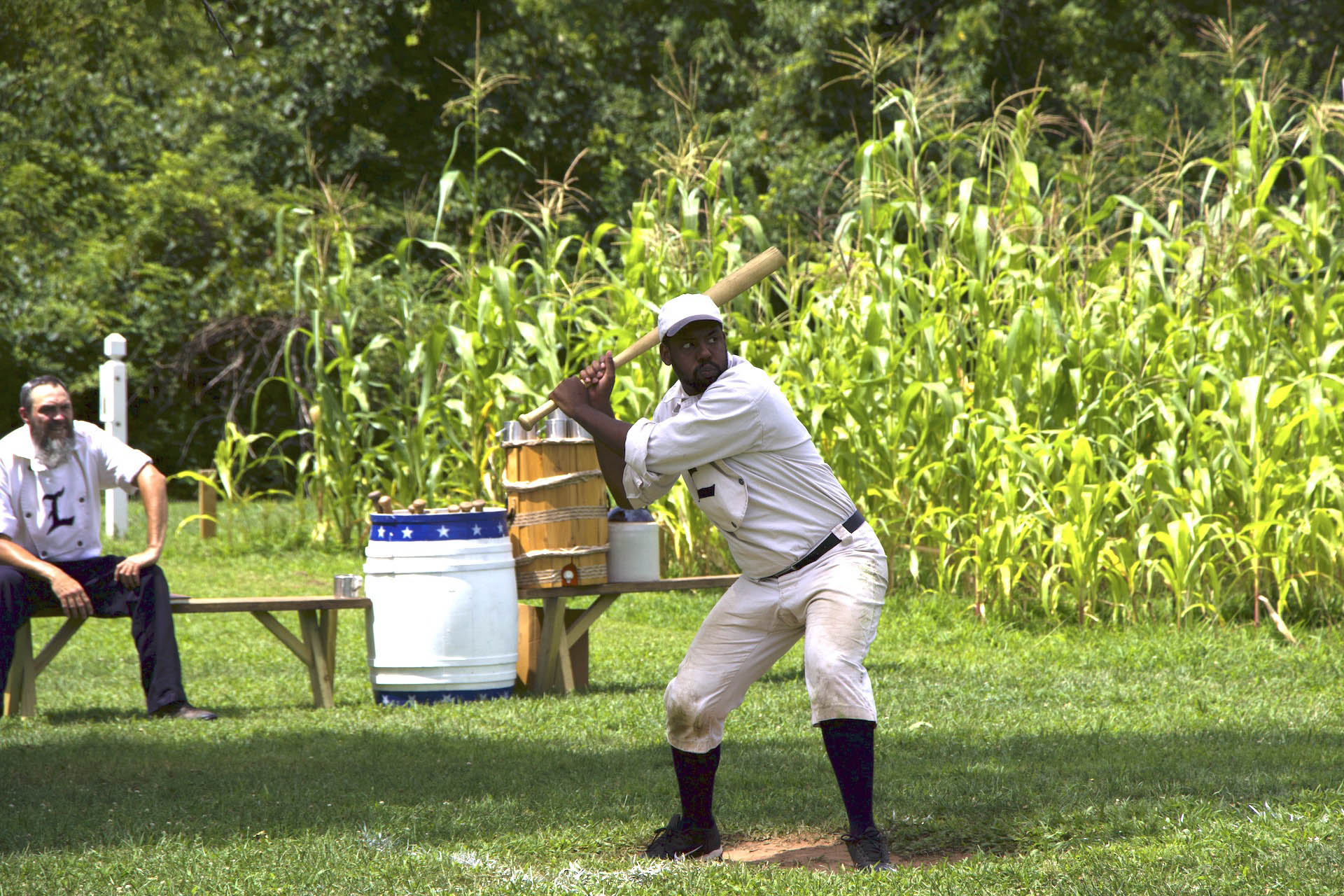 Liberty Baseball Club player up at bat