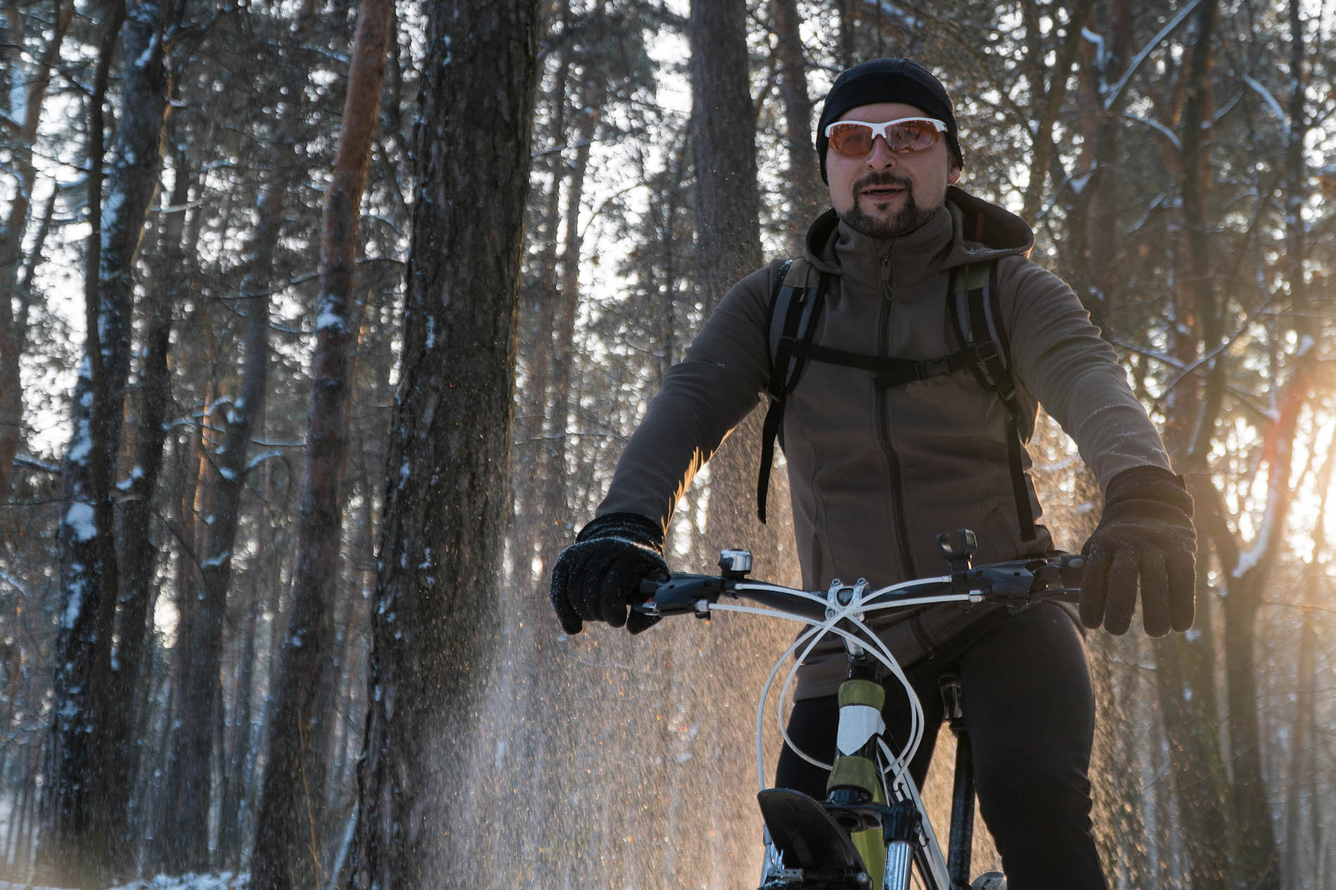 winter biking