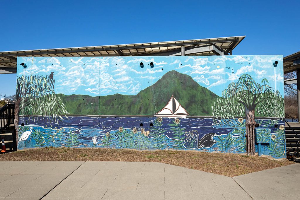 Mural at Boyd Park, New Brunswick.
