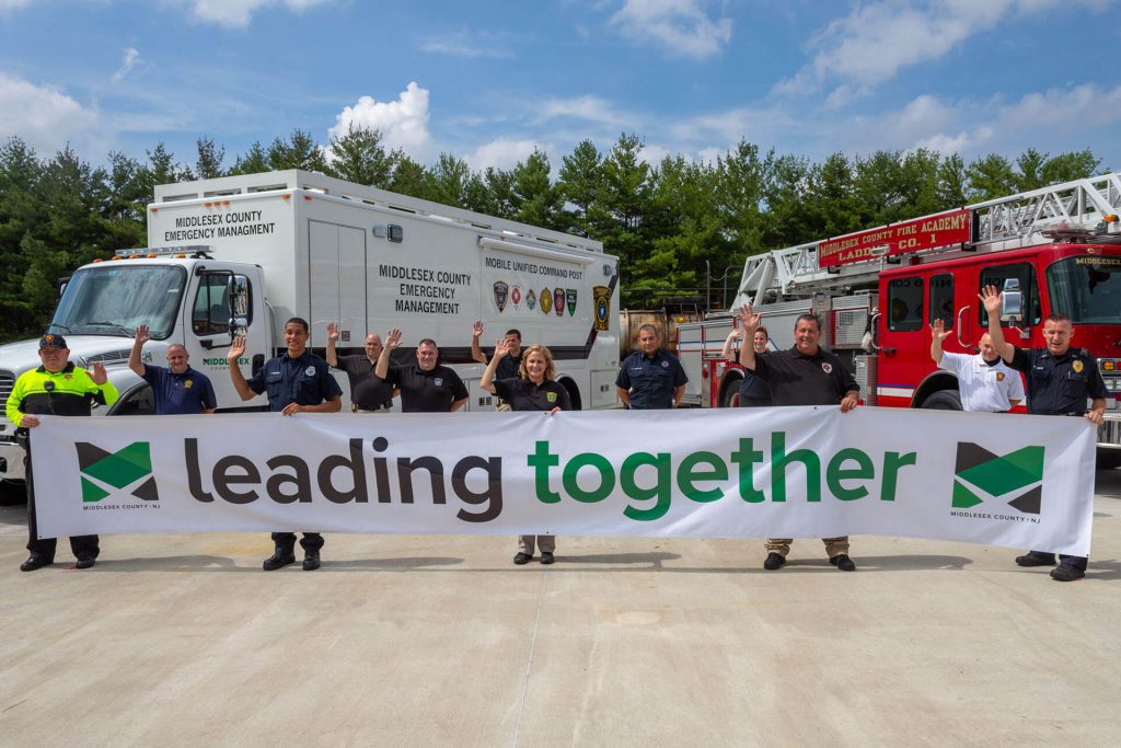 Middlesex County first responders posing for a photo.