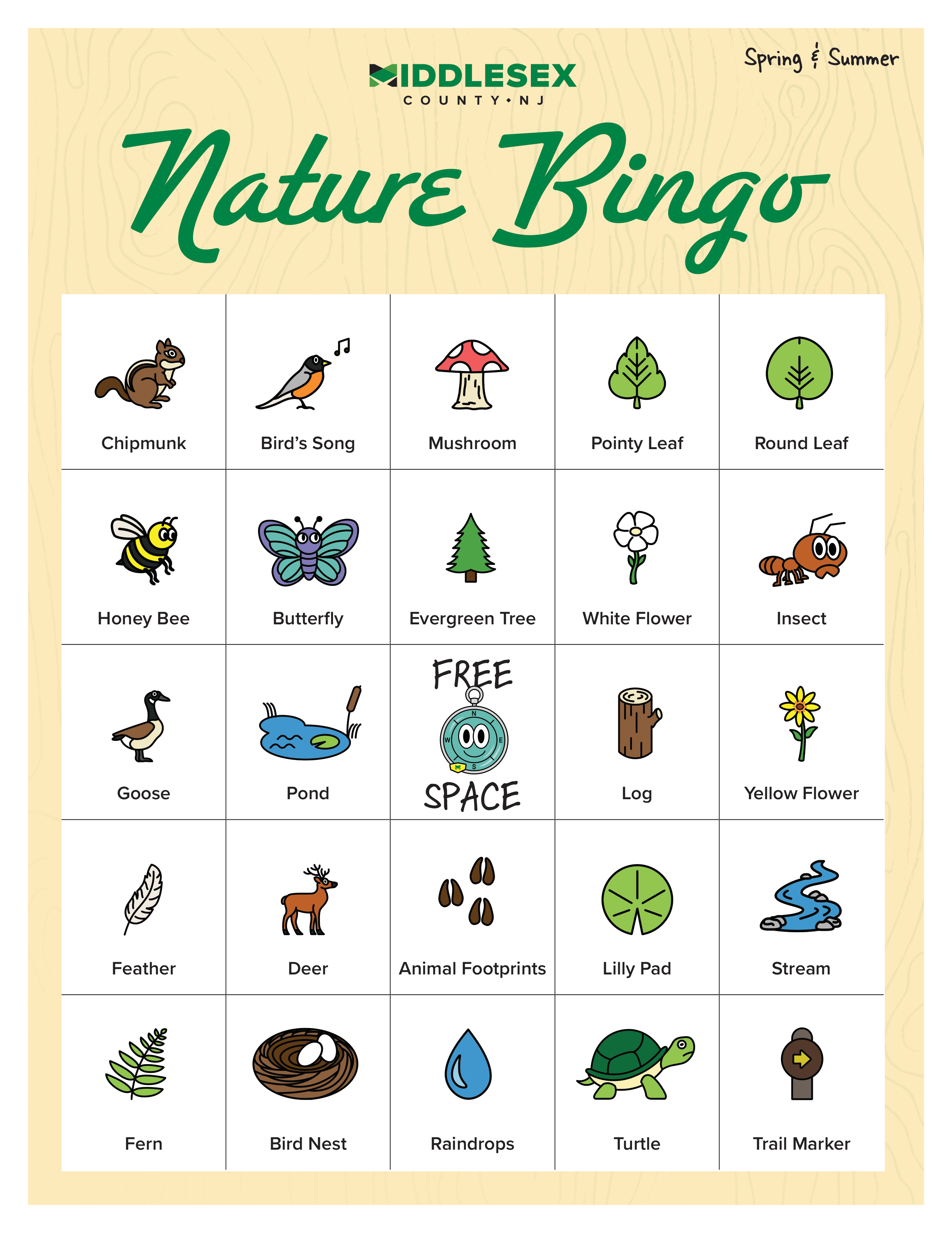 Spring/Summer Bingo